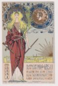 Postcard, Russian Royalty, Art Nouveau, Universal Disarmament by Rossi, pub by Paoli & Fiecchi, (
