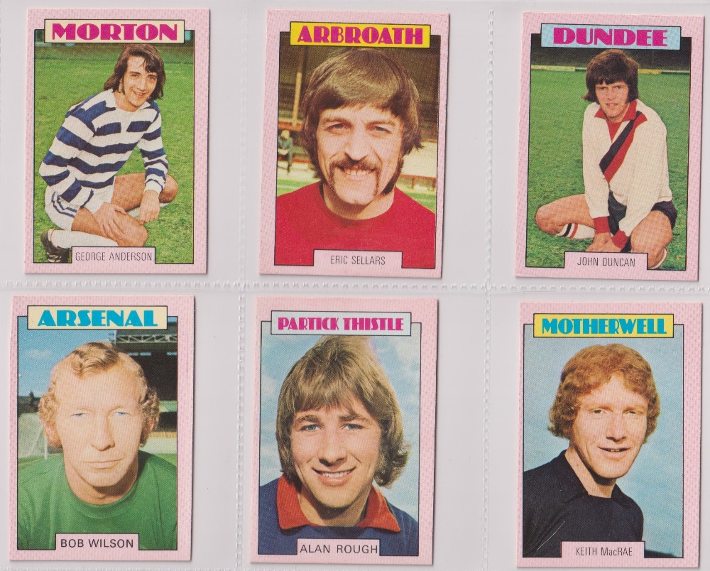 Trade cards, A&BC Gum, Footballers (Red back, Scottish, 1-90) (set, 90 cards) (a few with light - Image 9 of 30