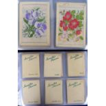 Tobacco silks, Wix, Kensitas Flowers, 2 albums containing a quantity of mostly standard size and 'L'