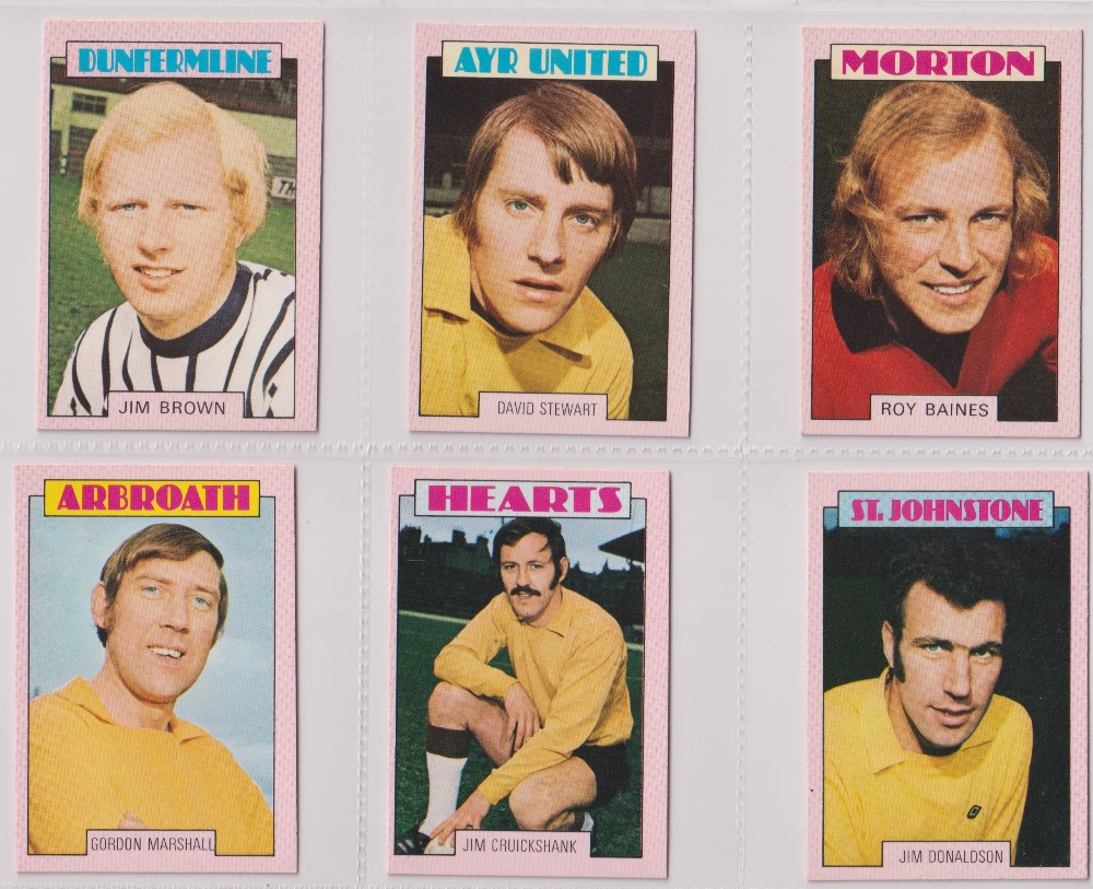 Trade cards, A&BC Gum, Footballers (Red back, Scottish, 1-90) (set, 90 cards) (a few with light - Image 11 of 30