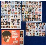 Trade cards, Fleetway, Jimmy Tarbuck's Gallery of Stars, 12 page booklet complete with 108