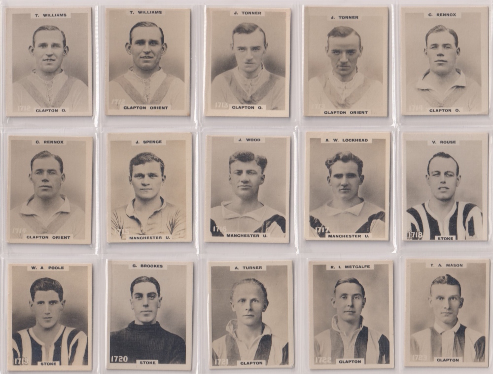 Cigarette cards, Phillips, Footballers (All Address, Pinnace) nos 1701-1800, (complete run of all - Image 3 of 9