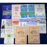 Football programmes, Leeds United, 13 away match programmes inc. v Everton 28th November 1953 (