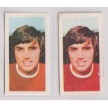 Trade cards, Barratt's, Football, George Best, two cards, Famous Sportsmen, no 38 (vg) & Soccer