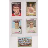 Trade cards, A&BC Gum, Footballers (Orange back, 1-84) (set, 84 cards) (gd/vg, checklist unmarked)