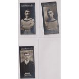 Cigarette cards, Cohen, Weenen, Actresses, Footballers & Jockeys, Footballers, three cards,