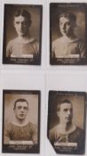 Cigarette cards, John Sinclair, Football Favourites, Carlisle United, four type cards, no 91 A.
