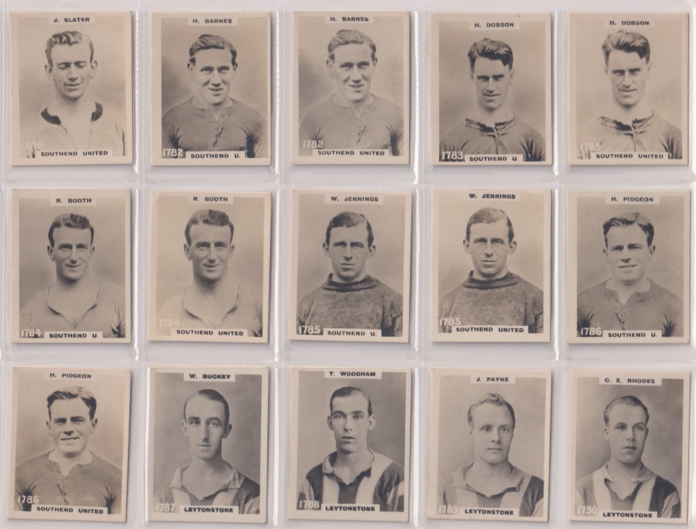 Cigarette cards, Phillips, Footballers (All Address, Pinnace) nos 1701-1800, (complete run of all - Image 8 of 9