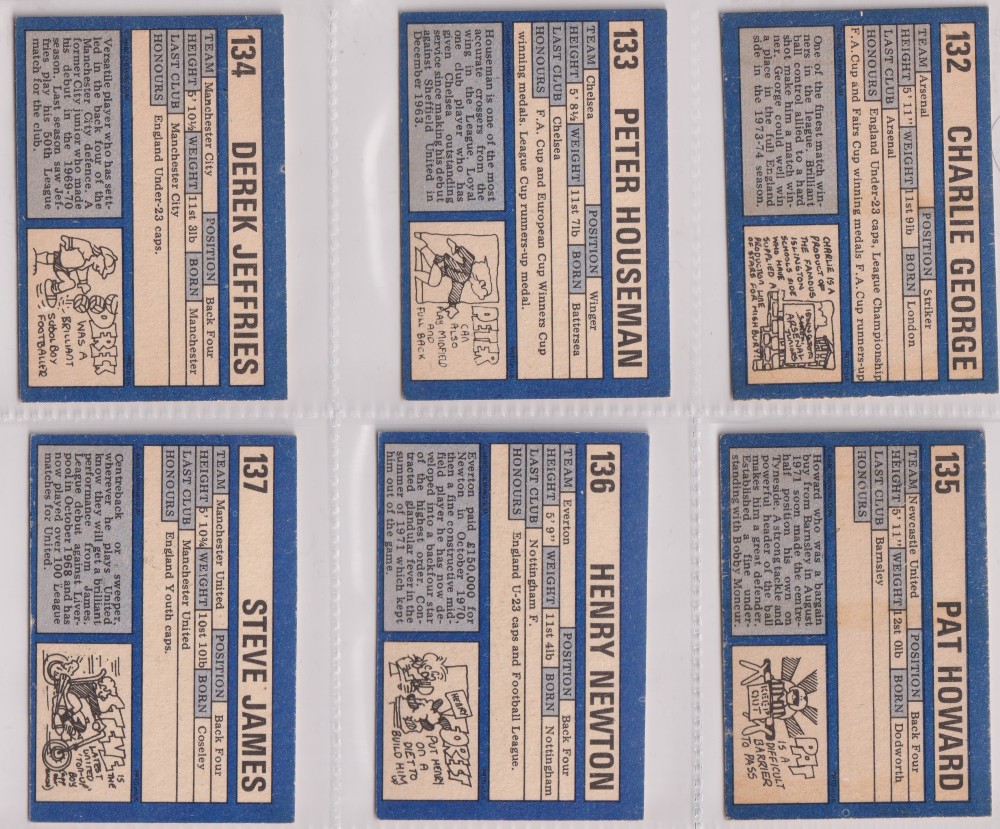 Trade cards, A&BC Gum, Footballers (Blue back, 132-263) (128/130, missing nos 235 & 262) (gd/vg inc. - Image 2 of 2