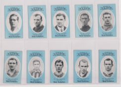Cigarette cards, Cope's, Noted Footballers, (Clips 500 subjects) 10 cards, Middlesbrough nos 337,