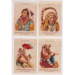 Tobacco silks, USA, ATC, Indian Portraits & Scenes, 'P' size (set, 10 silks, all inscribed '