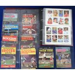 Trade cards, Fleetway, an album containing 11 'My Favourite Soccer Star' albums (1 duplicate) all