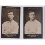 Cigarette cards, John Sinclair, Football Favourites, Bolton Wanderers F.C., two type cards, no 51 A.