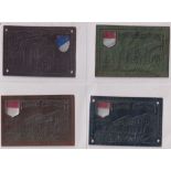 Leathers, USA, ATC, College Buildings with Shield, 'L' size, 20 different plus 49 variations (some