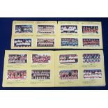Trade cards, Soccer Bubble Gum, Soccer Teams No 1 & No 2 Series, two sets in special c/m album (