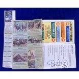 Horse Racing autograph, Frankie Dettori, Magnificent 7, Ascot 28 September 1996, racecard signed