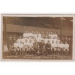Postcard, Tottenham Hotspur Football Team 1919/20 Squad & Officials. Official photo by Crawford of