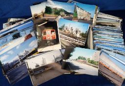Photographs, Trams, 100s colour images, assorted sizes, UK and foreign, many annotated to the