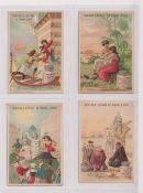 Trade cards, Liebig, Scenes with the Sun I, ref S158, French language (set, 6 cards) (gd)