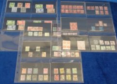 Stamps, GB QV-QEII collection on stockcards including 1d reds, 2d blues, 1/2d bantams, Jubilee