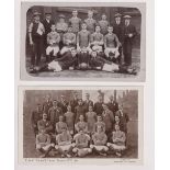 Postcards, Football, two RP's, London, C.A.V., RP, 1915-16 Team, by Wakefields of Chiswick, together