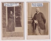 Cartes de Visite, 2 cards to comprise Princess Mary (Duchess of Teck) circa 1860s and Prince