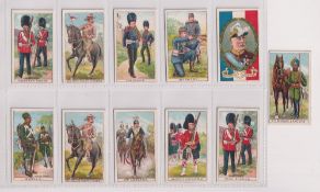 Trade cards, Pascall's, Military Series, 11 cards, nos 3, 4, 15, 17, 21, 27, 31, 36, 38, 43 & 44 (
