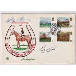 Horse Racing autographs, a commemorative cover celebrating the 200th anniversary of the of the