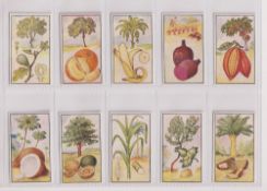 Trade cards, Faulder's, Fruits, (set 10 cards) (gd/vg)