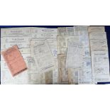 Cricket scorecards, Warwickshire County Cricket Club, a collection of approx. 75 scorecards, 1925