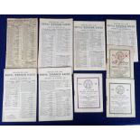 Horse Racing, Royal Windsor, a collection of ten racecards for meetings held on 24 January 1920,