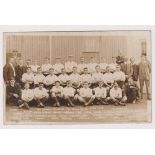 Postcard, Tottenham Hotspur Football Team 1907/08, Squad and Officials photo by Jones Bros (unused