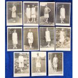 Postcards, Tennis, Female Players, RP's 11 cards by Trim, mixed issues, inc. Miss Wills Moody,