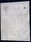 Maps, 5 assorted maps to include 1842 linen map of the Forest of Dean by John Atkinson, Atlas