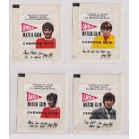 Trade cards, Anglo Confectionery, Football, George Best, four different Match Gum wrappers all
