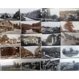 Postcards, Gloucestershire, a collection of 80 cards, RP's & printed, with approx. 50% split,