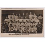 Postcard, Tottenham Hotspur Football Team 1919/20 - Winners League Division 2, Norwich Charity Cup