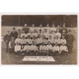 Postcard, Football, Tottenham Hotspur. RP teamgroup 1904-5 by Purdie of Chingford (unused,