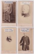 Cartes de Visite, Famous People, 4 cards to comprise Sir Frances Grant, Richard Cobden, Robert Lowe,