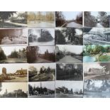 Postcards, Surrey, a selection of 49 cards of Surrey with RP's of Oaks Rd Shirley, Gardener's
