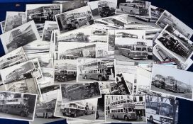 Photographs, Buses, approx. 250 b/w 3.5 x 5.5" images of buses, Exeter, Southdown, Brighton &