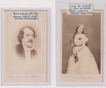 Cartes de Visite, Opera Singers, Ilma de Murska (Soprano) early CDV by Disderi and Sims Reeves (