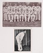 Trade cards, Cricket, two cards, Coca-Cola & John Martins 'The Big Store', type card Gary Sobers &