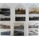 Postcards, Wiltshire, a good Wiltshire collection of 64 cards all written up and corner mounted on