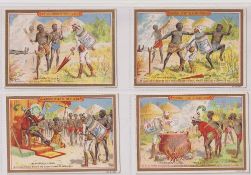 Trade cards, Liebig, An Adventure in the Congo, ref S435, French language issue (set, 6 cards) (vg)