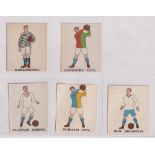 Trade cards, Battock's, Football Cards, 5 coloured cards, Clapton Orient, Coventry City, Darlington,