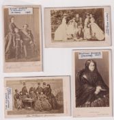 Cartes de Visite, French Royal Family circa 1860s, 4 cards to comprise Empress Eugenie and