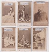 Cartes de Visite, 6 cards all circa 1860s showing Prince of Wales and Princess Alexandra and