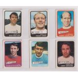 Trade cards, A&BC Gum, Footballers (Yellow, 55-101) (set, 47 cards) (gd, checklist unmarked)