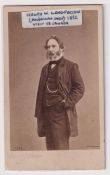 Carte de Visite, USA Henry W. Longfellow (American poet) 1862 on visit to Canada (vg)